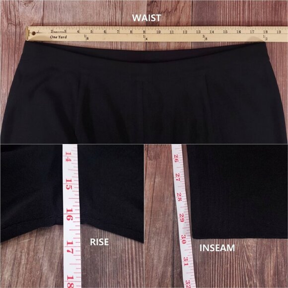 Exclusively Misook Womens Size 2X Black Straight Leg Stretch Knit Elastic Waist - Picture 10 of 10